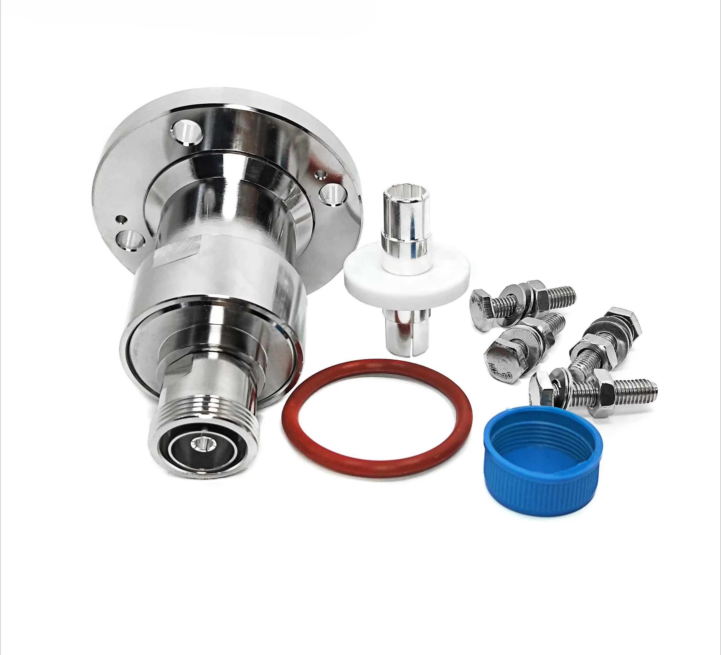 Factory Supply EIA Adaptor 7/16 DIN Female Jack Hembra Socket to 4 Hole Flange 1-5/8