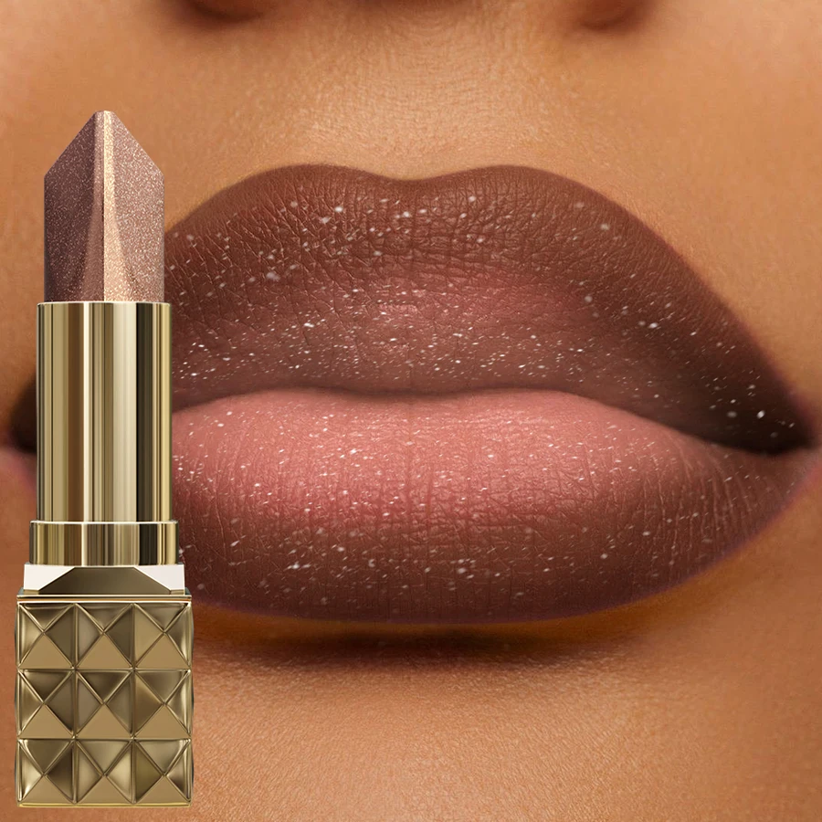 Lápiz labial con brillo mate, delineador de labios con acabado de terciopelo, aplicación suave, maquillaje para labios definidos, marrón y rosa, 1 ud.