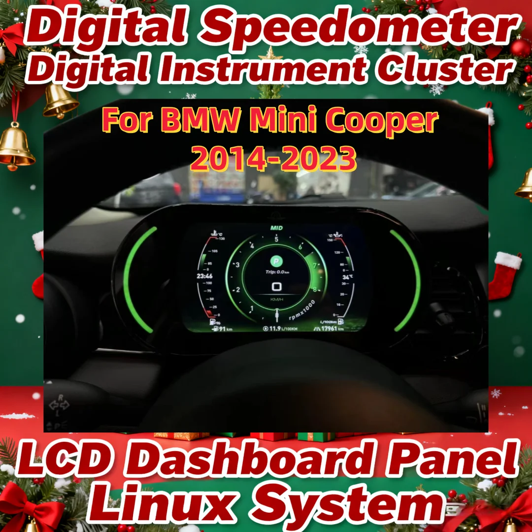 2024 Latest Original Car Digital Cluster Instrument For BMW Mini Cooper 2014-2023 LCD Speedmeters Dashboard player