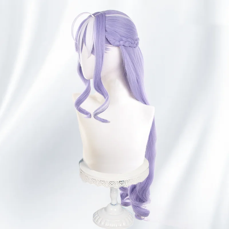 Game Zenless Zone Zero Vivian Cosplay Wig Vivian Banshee Long Purple Hair White Highlights Cosplay Hair For Comicon Party