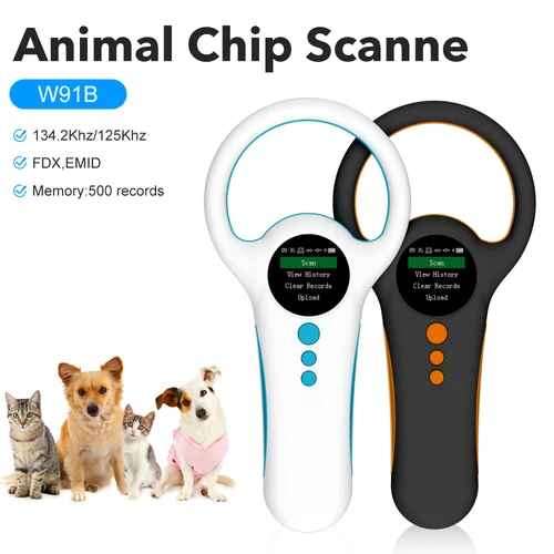 Escáner y lector de microchip para mascotas RFID USB de mano, 134,2 kHz, para perros, gatos, etiqueta de identificación de animales, tarjeta con Chip, dispositivo portátil para escáner de chips para mascotas