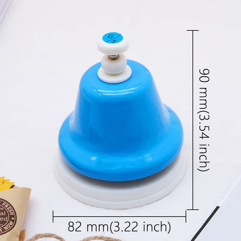 Desk Bells 8 Notes Diatonic Metal Hand Bells Percussion Bells Musical Bells for Classroom Party Baby Sound Sense Melody Clock