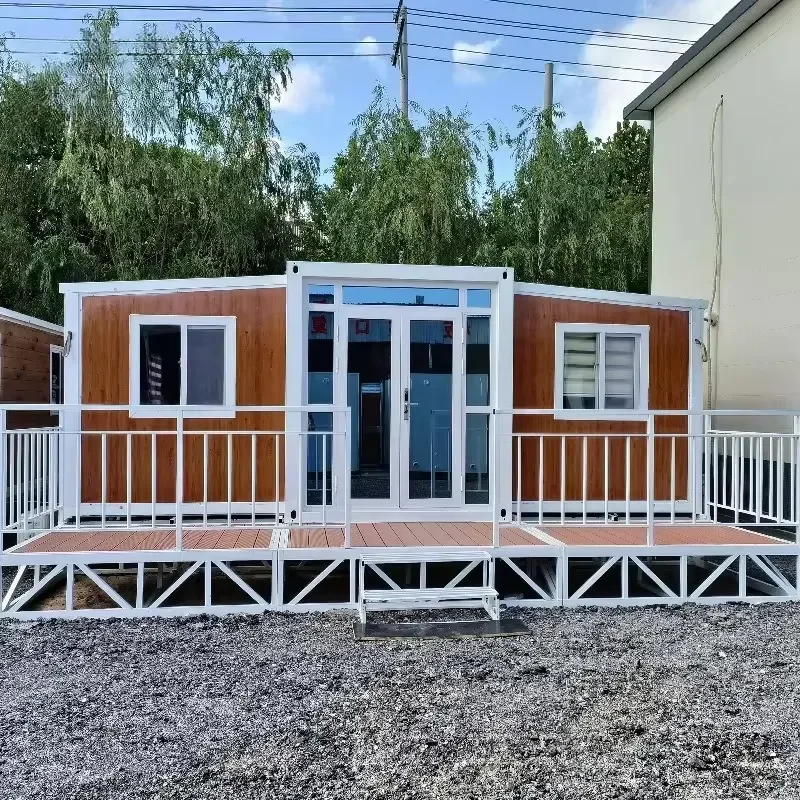 for 40FT Expandable Container Cabin Hydraulic Foldable 3-in-1 Modular Home Office Airbnb Insulated Quick 30-Minute