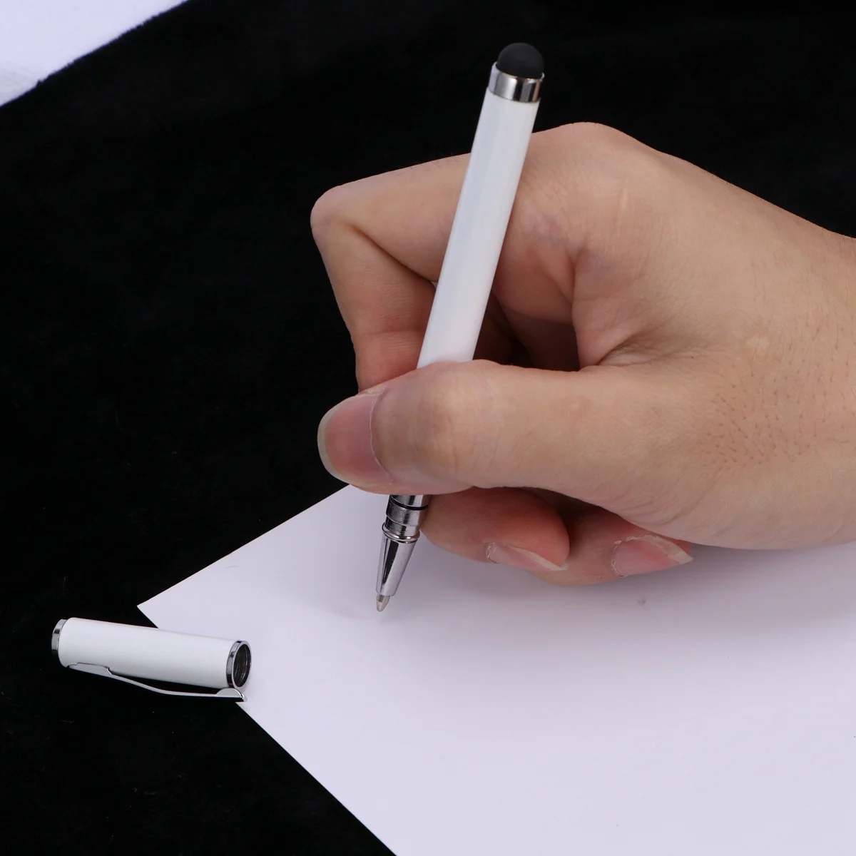 

Capacitive Touch Pen with Metal Body for Phone and Computer Smooth Writing Experience Compatible with All Devices White