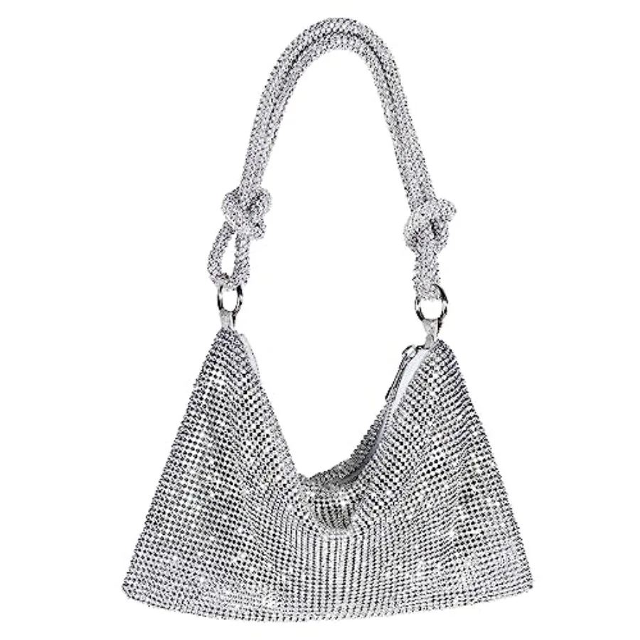 Rhinestone Purse Sparkly Evening bag Clutch Purses for Women Evening, Cross Body Handbags for Party Prom Club Wedding
