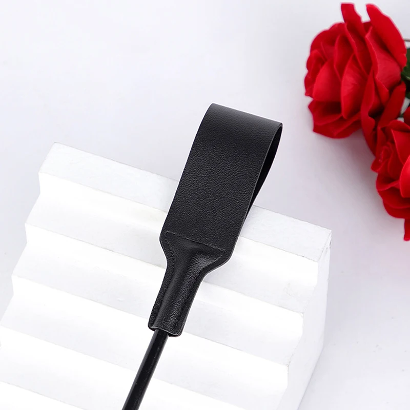 Bondage Boutique Slim PU Leather Riding Crop Horse Whip Pony Spanking Knout Lash Fetish Flogger Sex Toys For Women/Couples