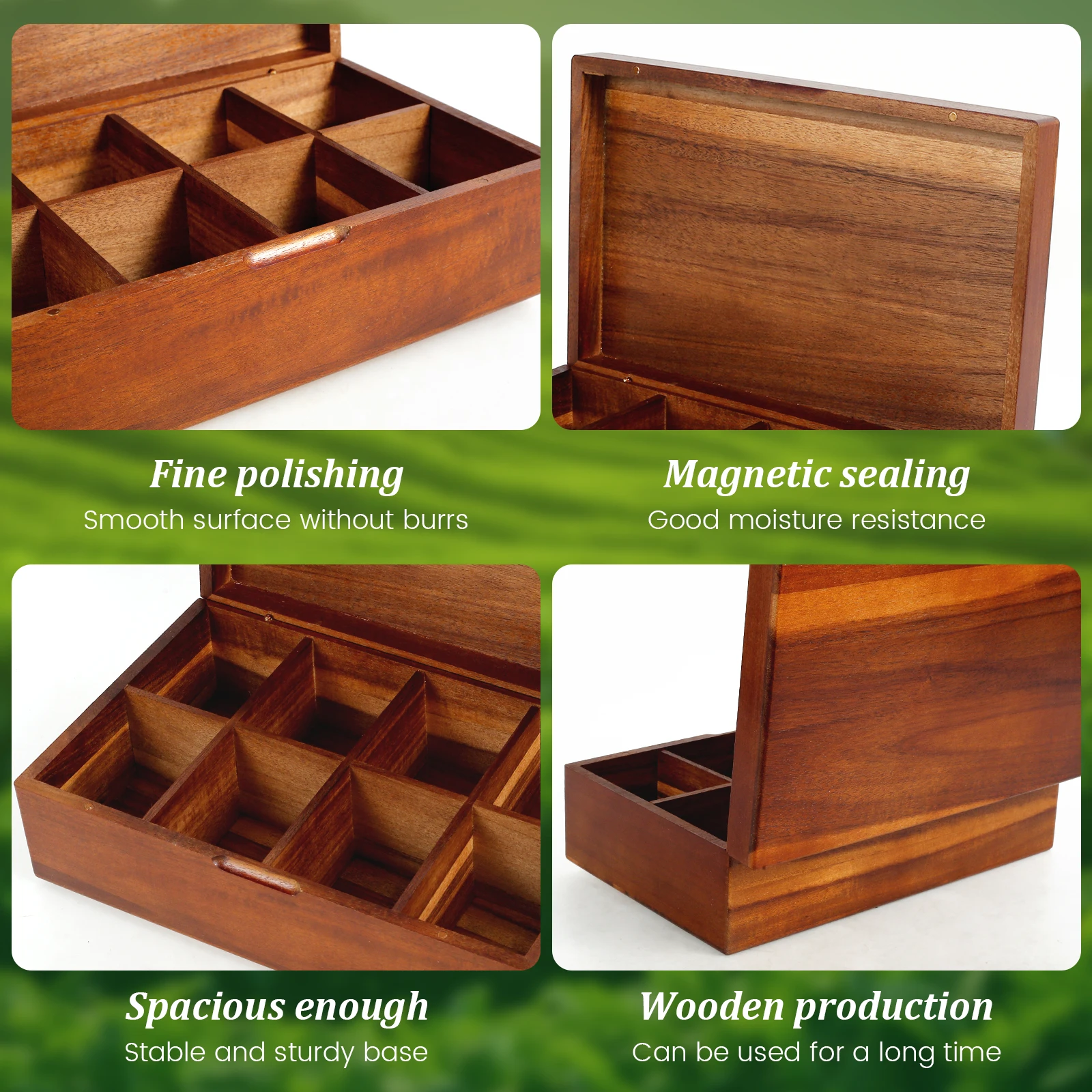 Tea Box Storage Hotel Tea Bag Box Desktop Sugar Bag Holder Counter Tea Bag Holder Coffee Bar Organizer Coffee Station Box view 6