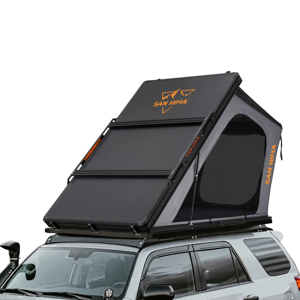 

SAN HIMA Lightweight Waterproof Aluminium Hardshell Off-Road Rooftop Tent Car Roof Top Tent RTT for 4x4 4WD Camping Adventure