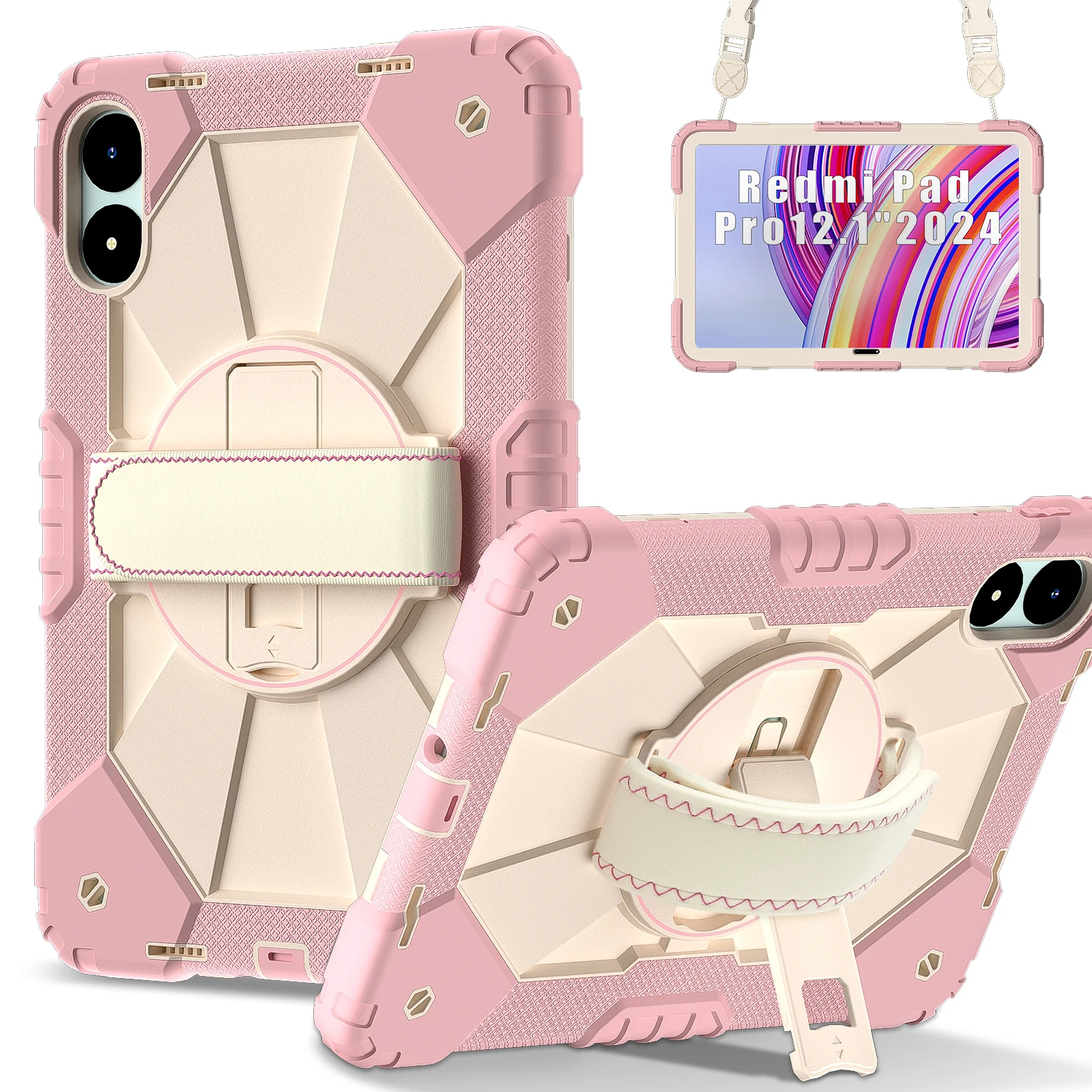 

Armor Kickstand Чехол для RedmiPad Pro 12,1 SE mini 8,7 2024 Xiaomi Pad 7 Pro 11,2 дюйма Сверхмощный гибридный чехол для детей Funda Shell