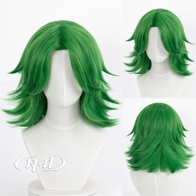 ND Redtooth Cosplay Wigs Scissor Seven Anime Cosplay Hair Wigs for Comic Con Coser Costume Theme Party Heat Resistant Synthetic