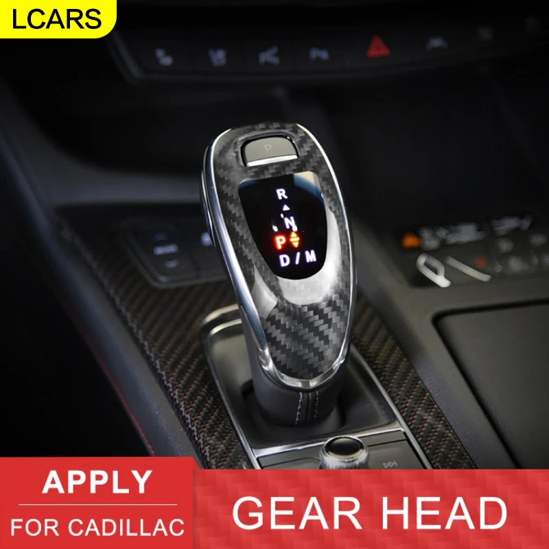 

Lcars-Carbon Fiber Gear Head Sticker, Car Interior Sticker, Suitable for Cadillac Ct5 Xt4 Xt5 Xt6 Buick Gl8