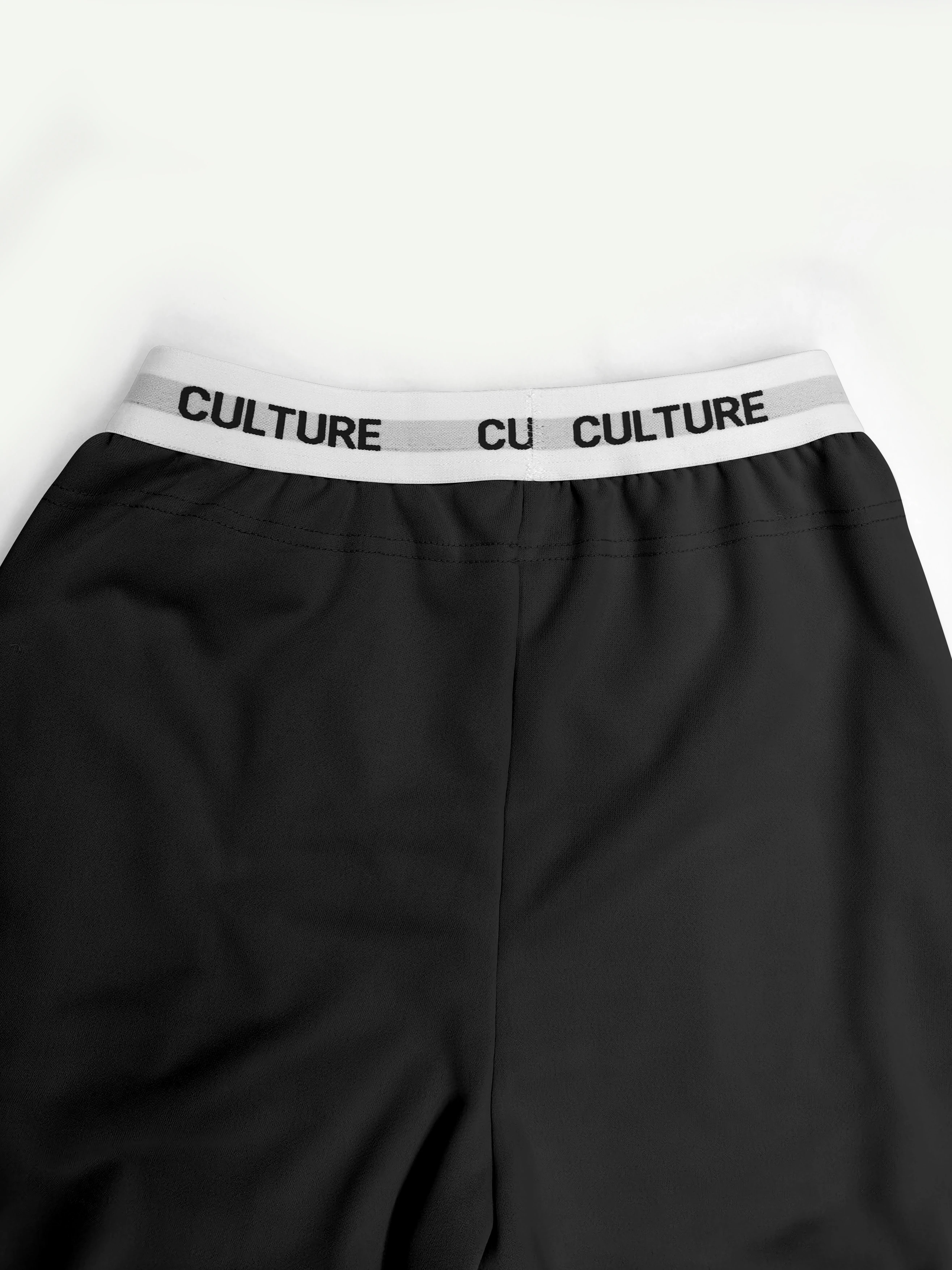 بنطال رياضي نسائي أسود واسع الساق، سروال كاجوال فضفاض مع خصر مطاطي وجيوب #6