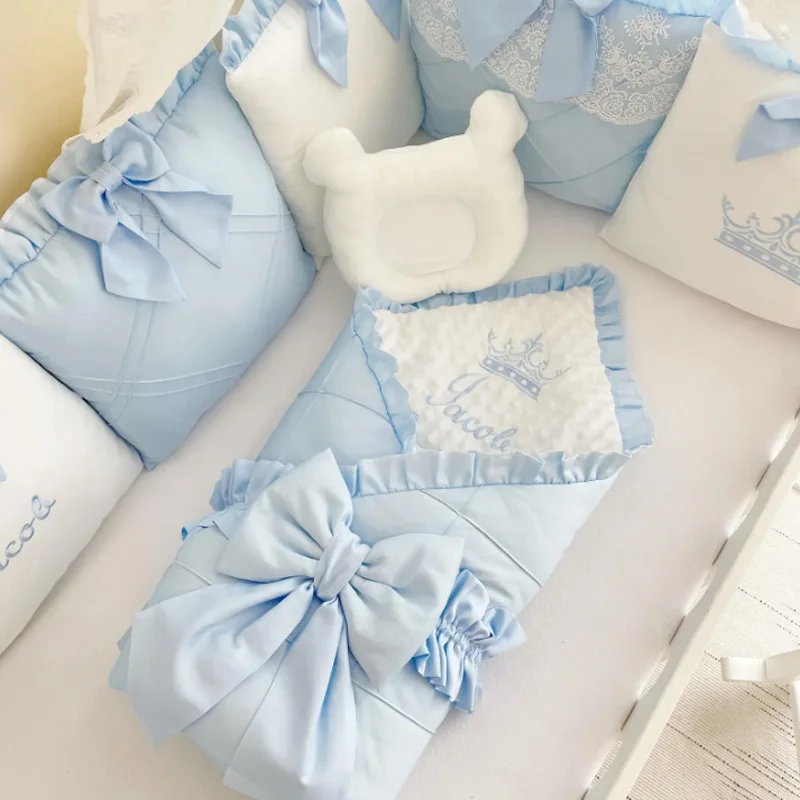 بطانية شتوية من الدانتيل الفرنسي - تلقي التفاف لحديثي الولادة والأولاد والبنات للتصوير الفوتوغرافي ropa de bebe niña kratريسماخيز أغنيون상 #1