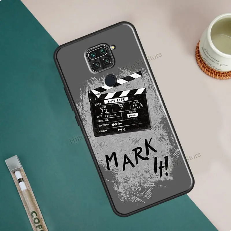 Film Movie maker Clapperboard Take Phone Case For Xiaomi Redmi Note 11 10 8 9 Pro 8T 9S 10S Coque For Redmi 10 9 9C 9A 9T