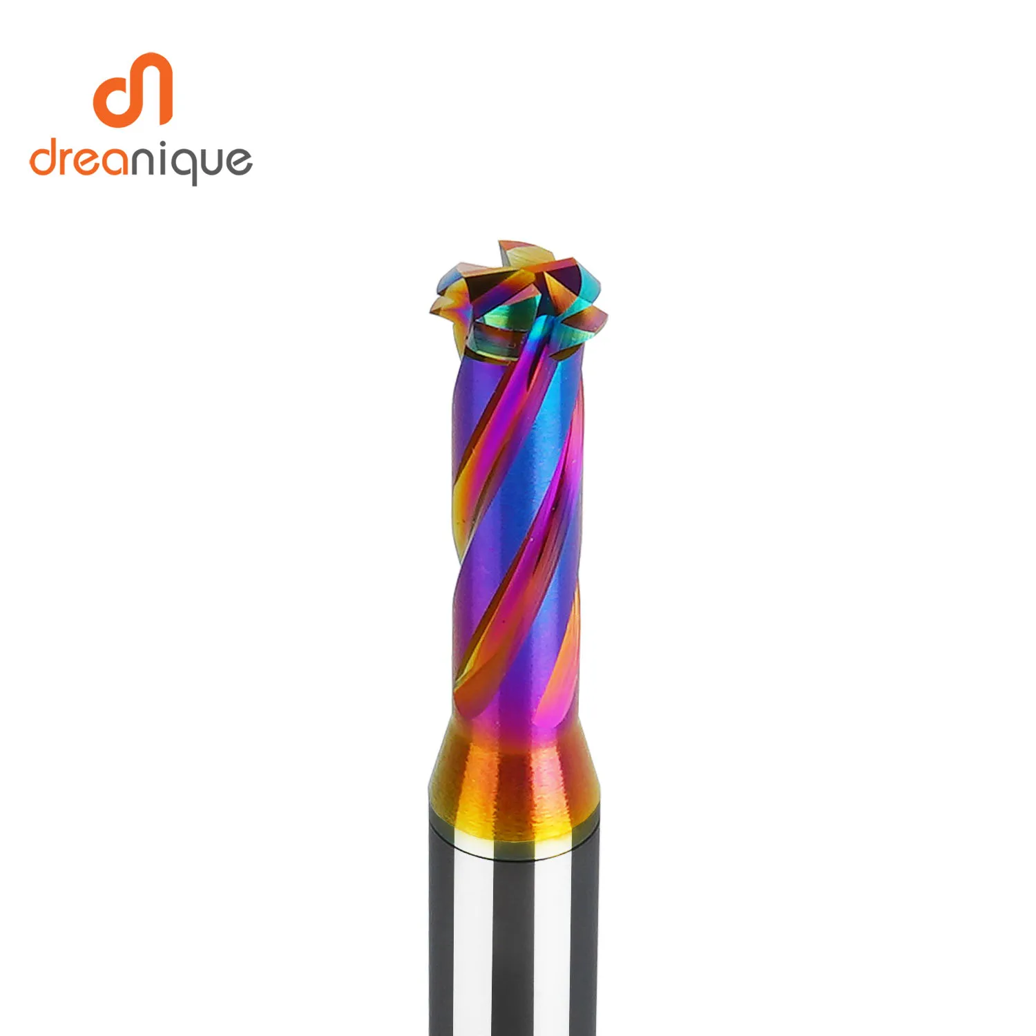 Dreanique 1 ชิ้น ISO คาร์ไบด์ Threading End Mill เมตริก 60 องศา M1.6-M12 Threading Milling Cutter, 3 in 1, สําหรับอลูมิเนียมทองแดง