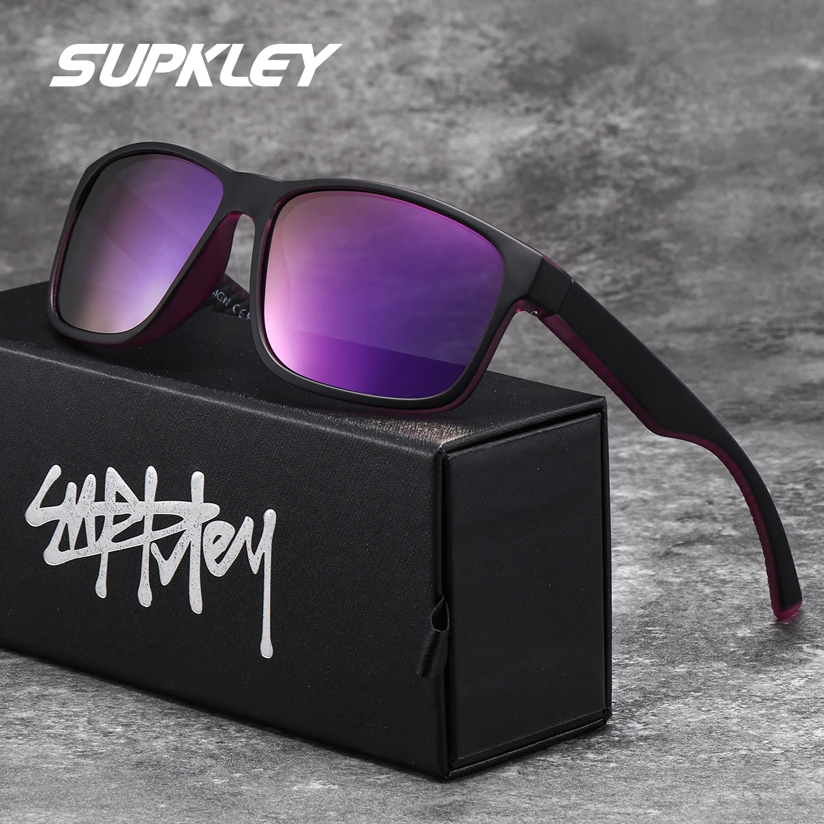 SUPKLE 1 قطعة نظارات شمسية نسائية عصرية رائعة ترتدي عدسات مريحة عالية الدقة مجال رؤية واضح نظارات رجالية مستقطبة #4