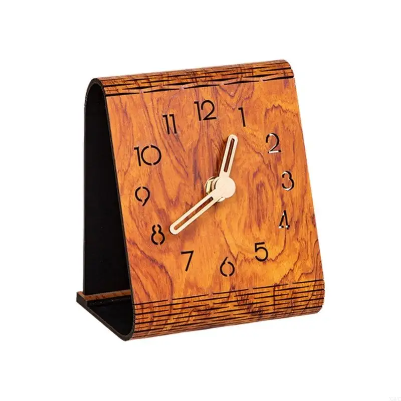 Desk Clock Decorative Table Clocks None Ticking Silents Clock Analog Clocks Gift X3UC
