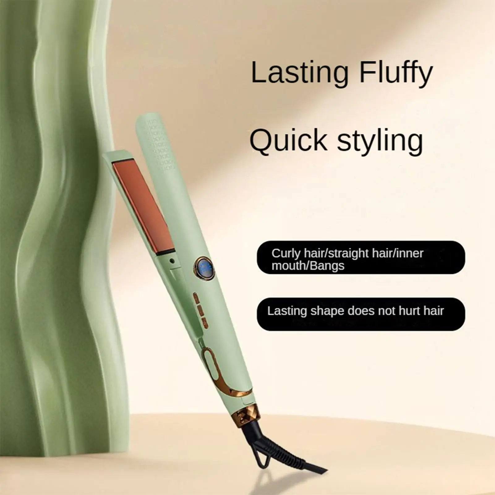 Hair Straightener 10 Levels Electric Ceramic 10 Levels Smart Styling Tool Ceramic Flat Iron for Home Travel Salon Wedding Party