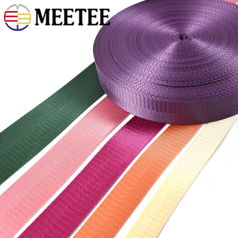 2Meters 20-50mm Nylon Webbing Safety Belt Band Bag Shoulder Strap Backpack Tape DIY Garment Ribbon Supplies Sewing Accessories