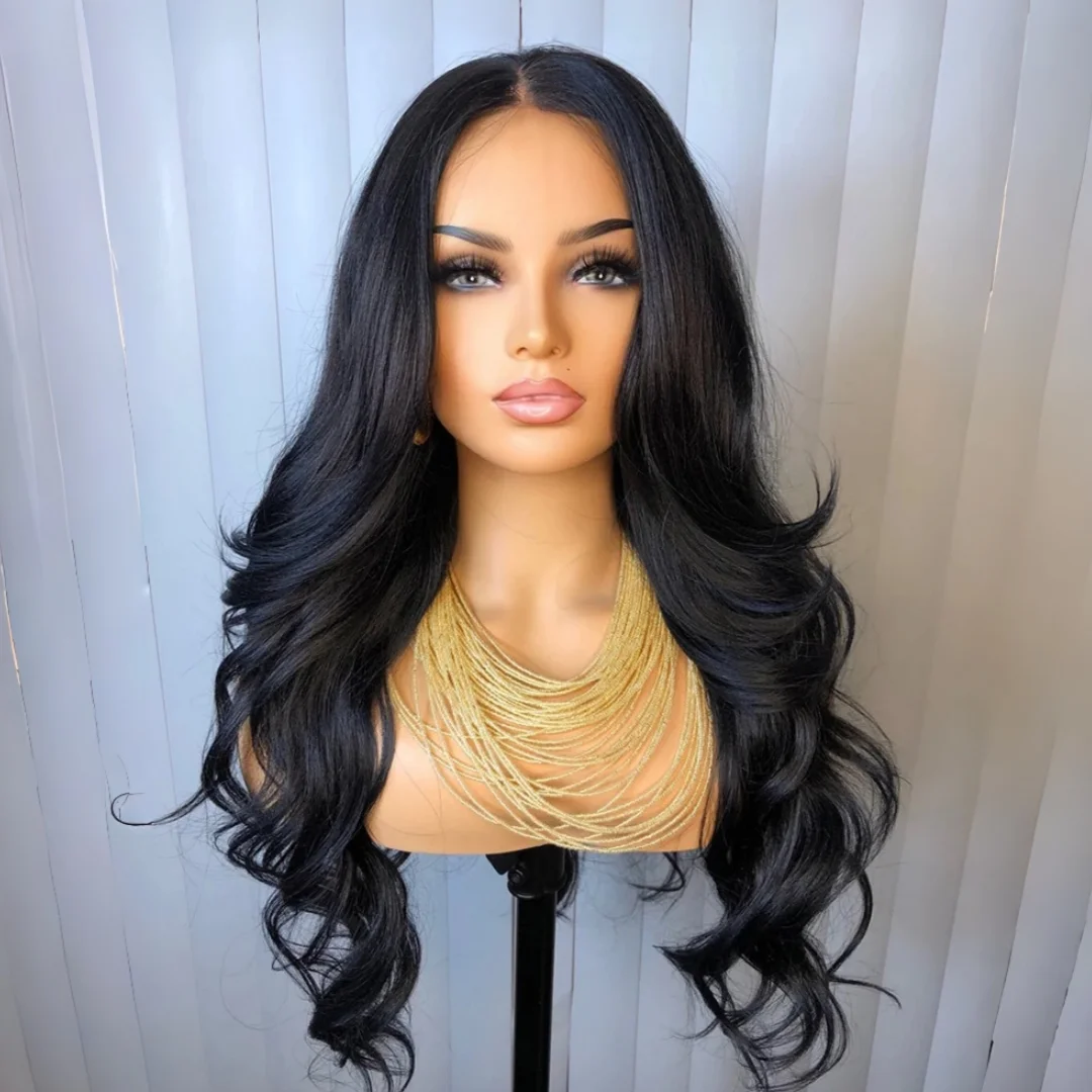 

Черная париковая прическа Body Wave без клея, мягкая, длинная, 5x5, с шелковой основой, еврейские человеческие волосы с baby hair, HD-кружево, европейские волосы, предварительно выщипанные