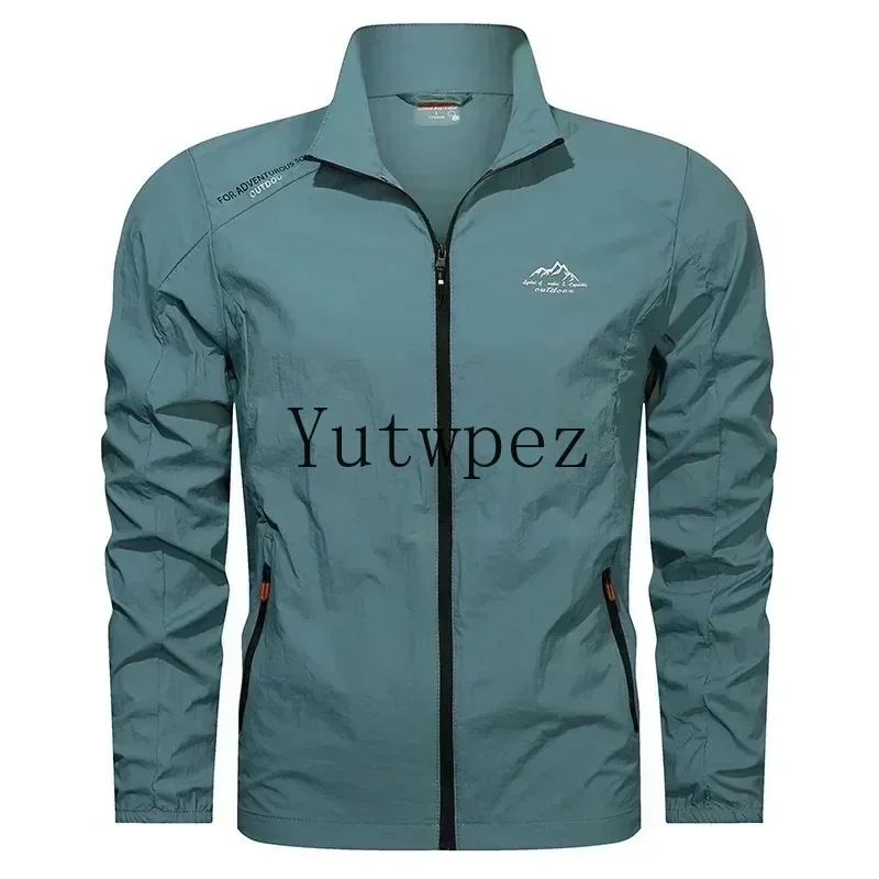 UPF100+ Herren Sommer-Windjacke mit Reißverschlusstaschen UV-Sonnenschutzjacken Atmungsaktive ultraleichte Kleidung Outdoor-Dünnmantel Camping – Detail 11