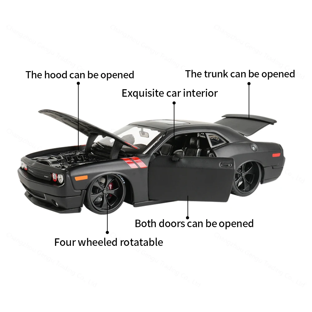 Maisto 1:24 2008 Dodge Challenger Sports Car Static Die Cast Vehicles Collectible Model Car Toys