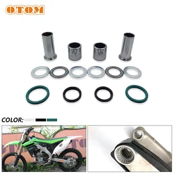 OTOM-오토바이 레이싱 스윙 암 베어링 부싱 오일 씰 키트, 가와사키 KX250F KX450F KLX450R 구덩이 먼지 자전거 유지 보수 부품