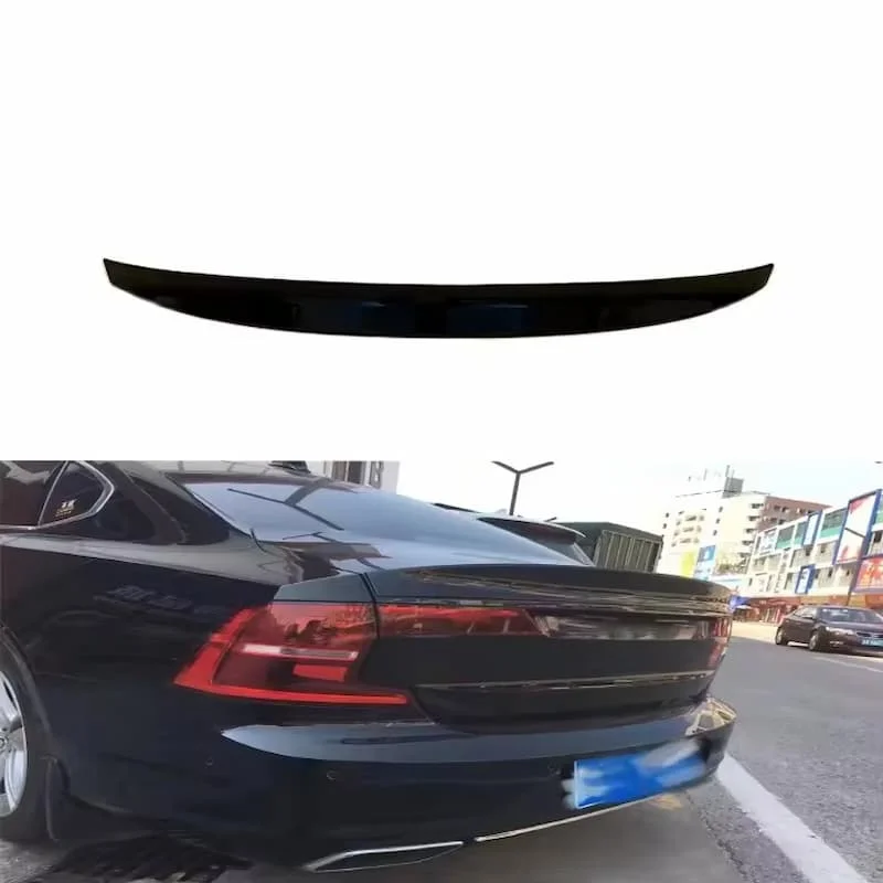

For VOLVO S90 2017 2018 2019 2020 ABS Exterior Rear Spoiler Tail Trunk Boot Wing Decoration Car Styling For S90 lip spoiler