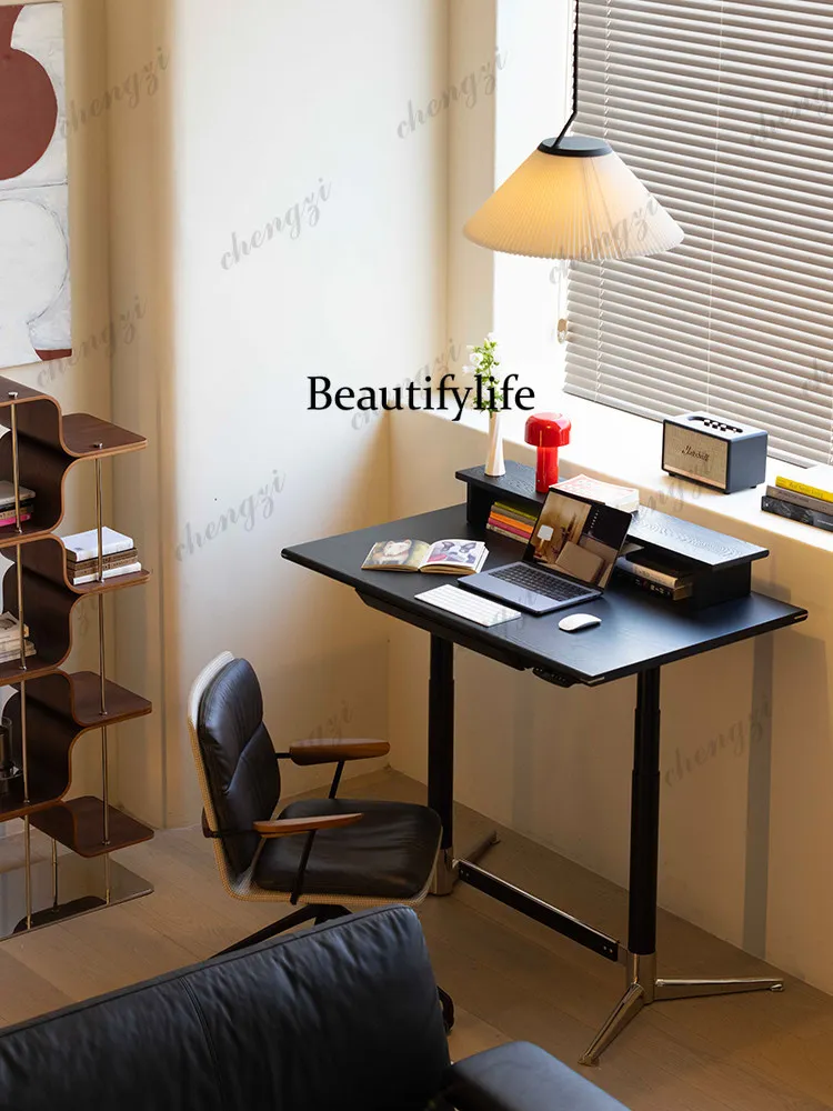 Solid wood electric lifting desk legs double motor lifting computer, desk