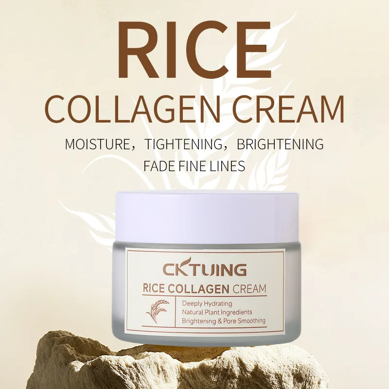 Rice Extract Firming Cream Tone-Up Firming Moisturizer 50g Nourishing Hydrating Skin Perfector, Refines Brightens