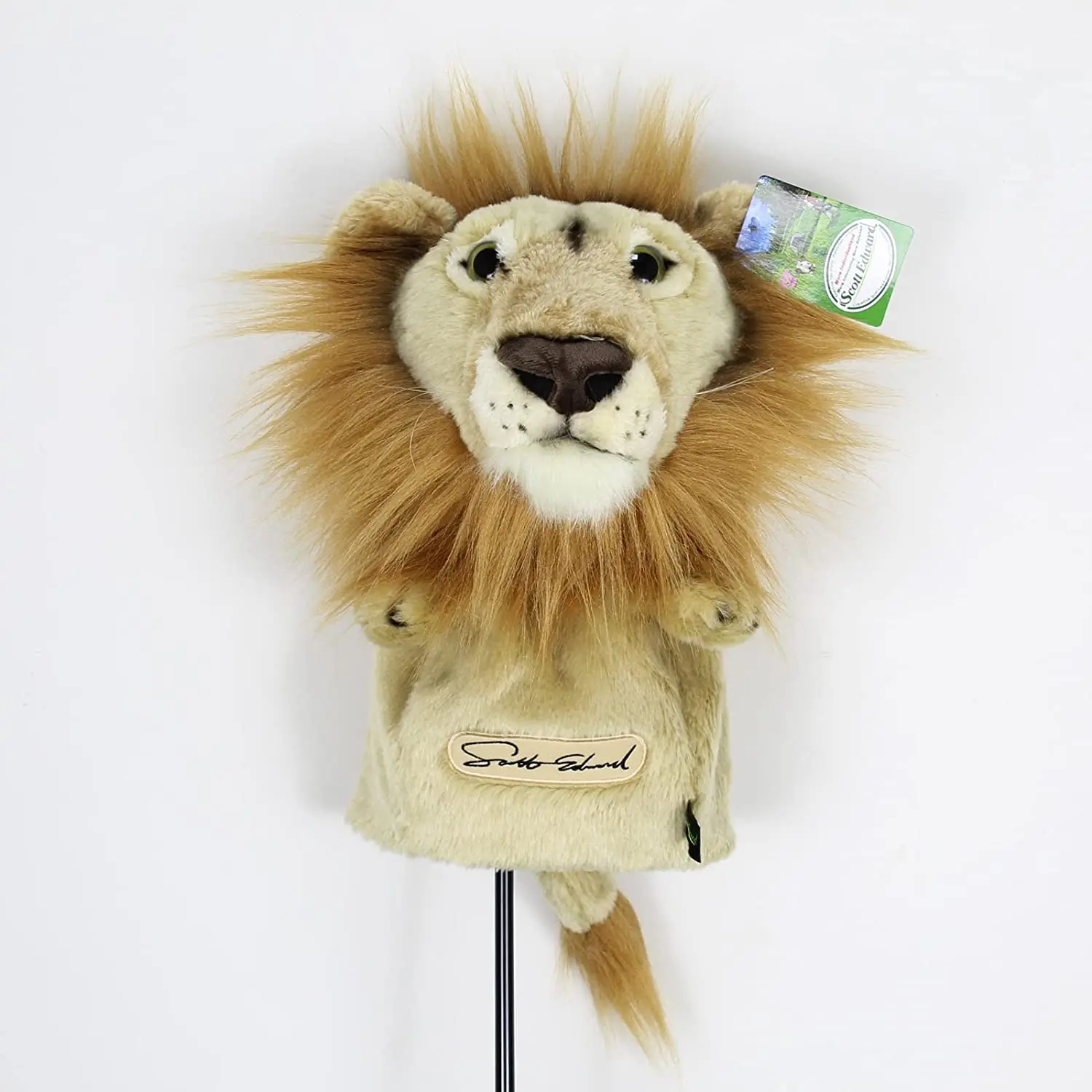 Scott Edward Animal Golf Driver Wood Covers, Fit Drivers , Lovely Lion, Funny and Functional