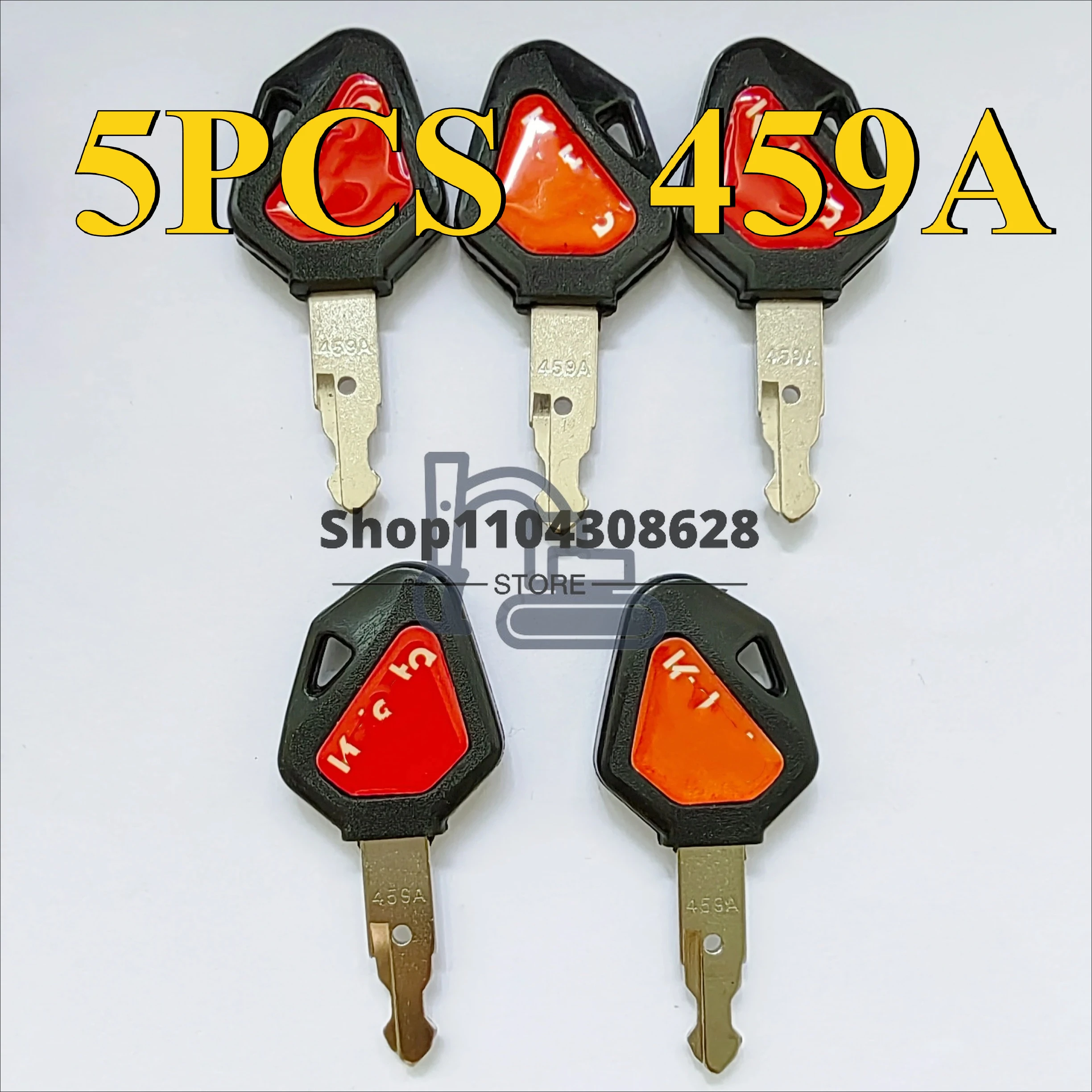 5PCS 459A Keys Ignition Key Fits Kubota Mini Excavator High Quality