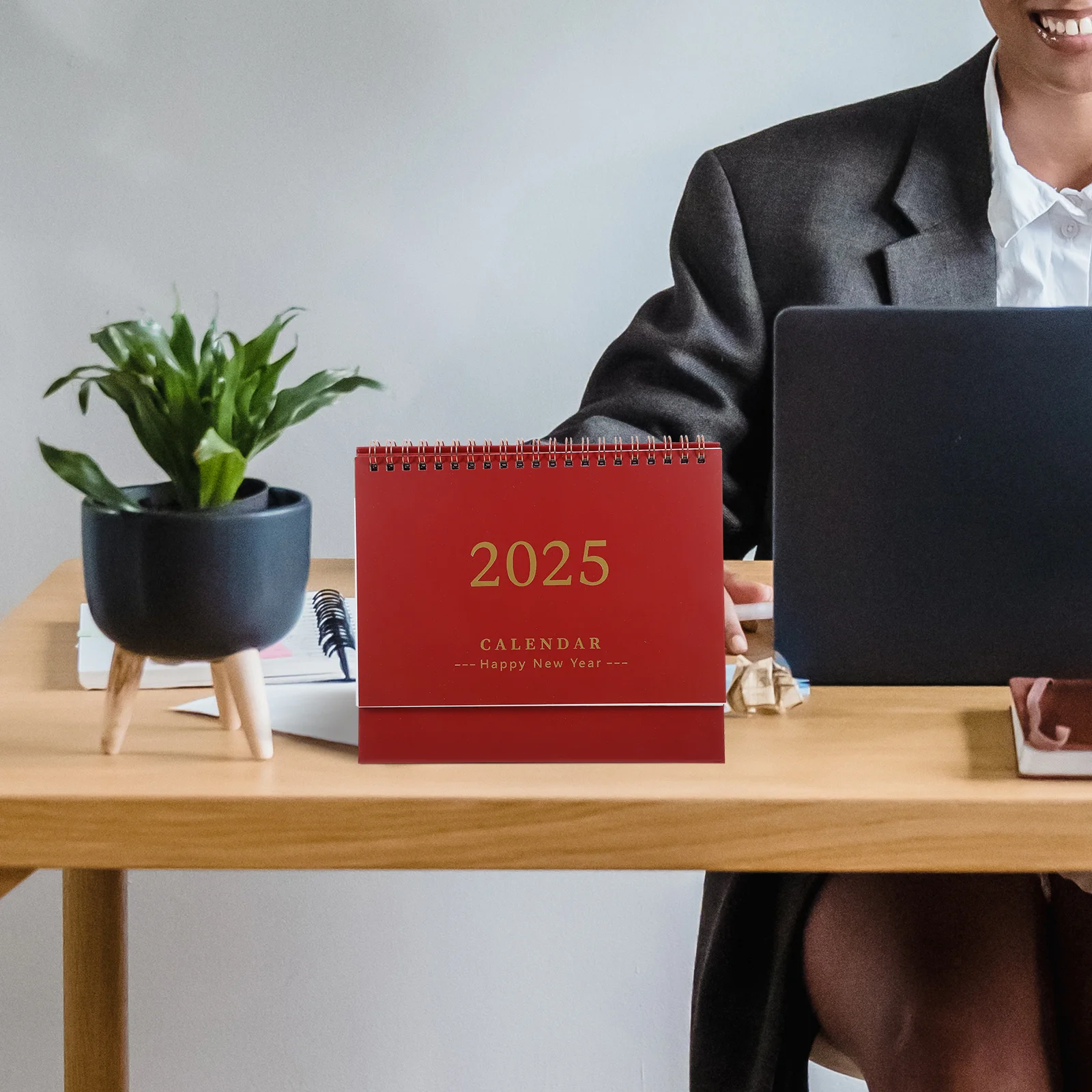 الإنجليزية أجندة مكتبية /رزنامة مكتبية ورقة سميكة المحمولة تصميم الحد الأدنى سطح المكتب الدائمة التقويم مكتب ديكور المنزل مخطط شهر السنة #4