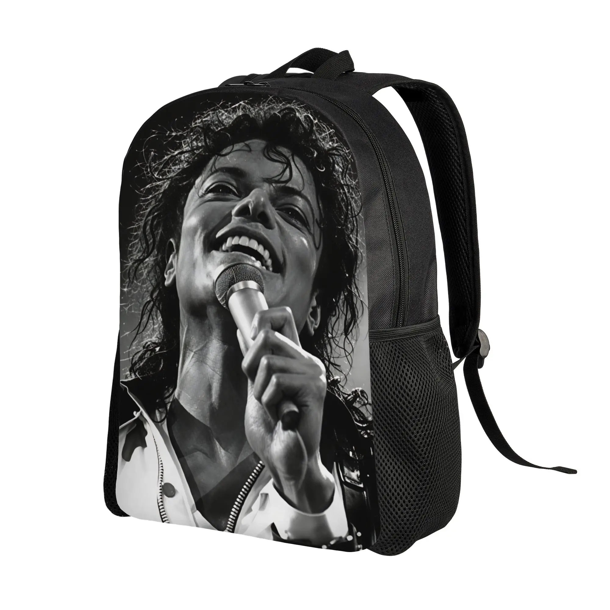 Michael Jackson King of Pop MJ Backpack  Girl Polyester Daily Backpacks Print Cute High School Bags Rucksack