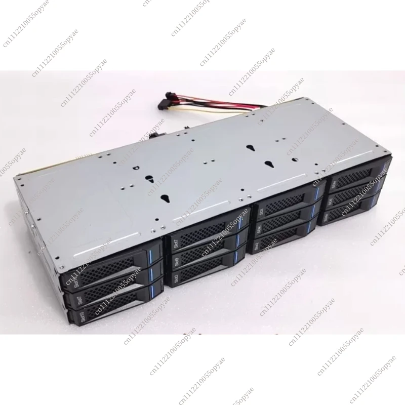 12/24 Bay 3,5 Zoll Hot-Swap HDD-Käfig Kompatibel mit NAS 12Gb SAS SATA Erweiterungs-Speichergehäuse