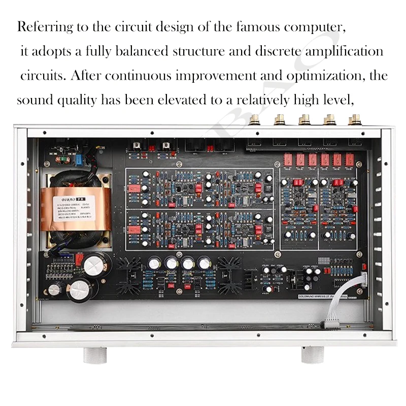 AIYIMA SMSL  Refer to Goldmund line AM9 Fully Balanced Preamplifier Remote Control Class A Preamp Hi-end HIFI Audio Preamp Amp