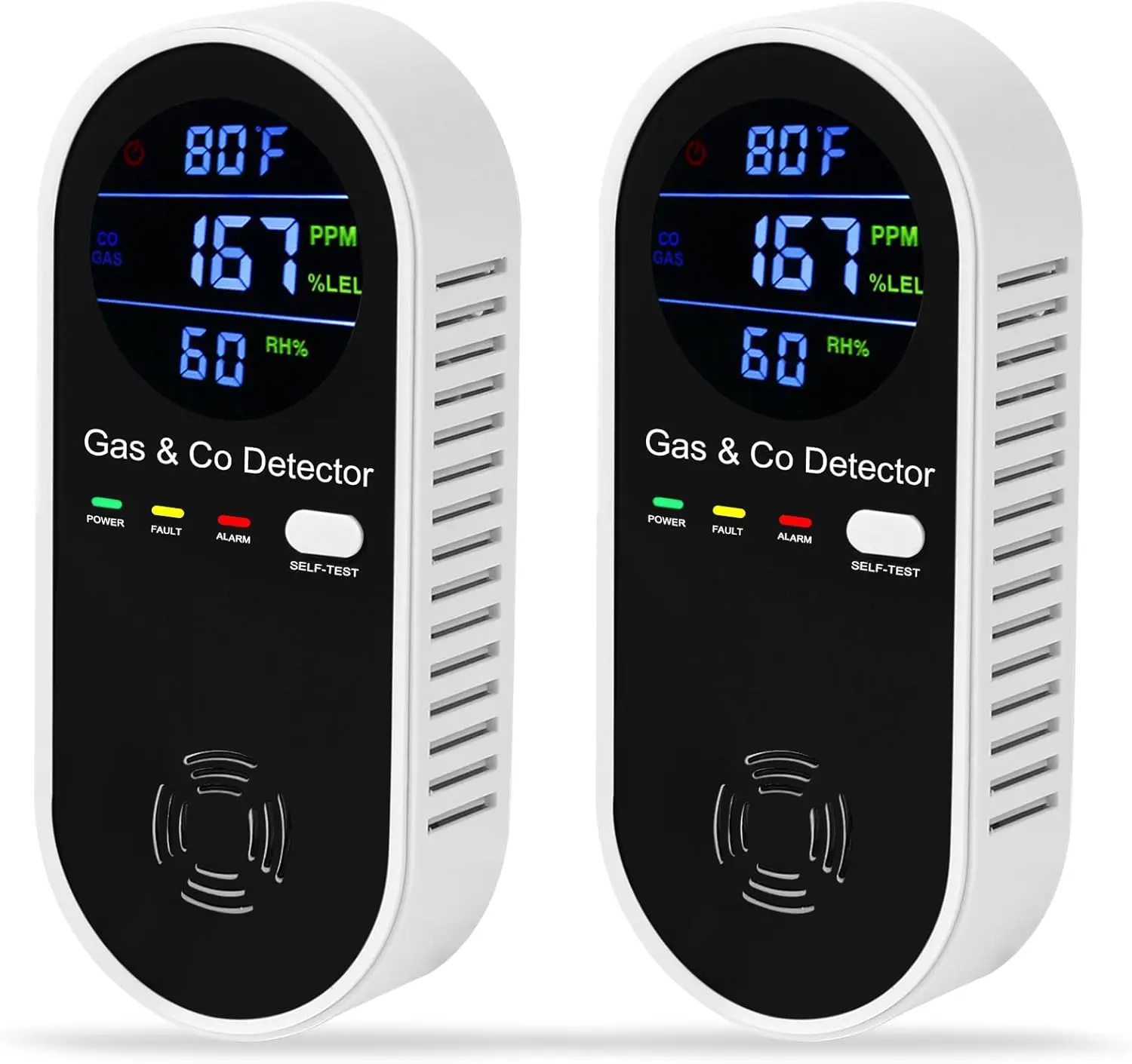 

4-in-1 Gas & CO Detector with Digital Display, Real-Time Monitoring for Home, RV, Apartment Safety