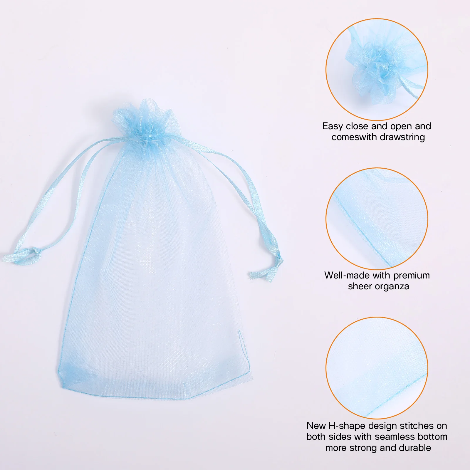 

Organza Bags Set 10x15cm Pink White Green Drawstring Gift Bags Favor Pouches Party Supplies Storage Small Size