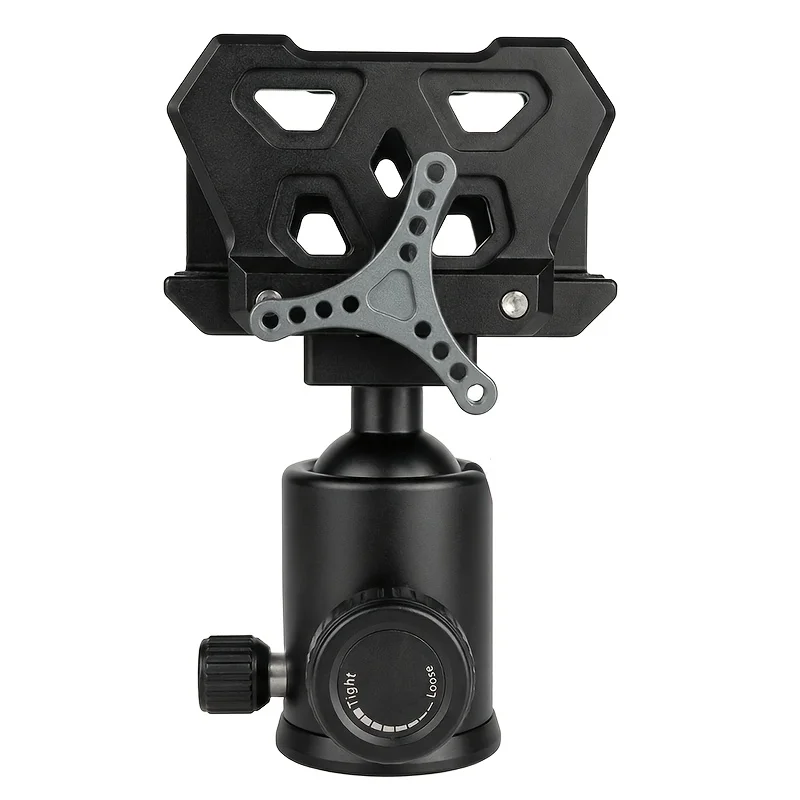 Outdoor Tactical Spherical Gimbal Tripod Mount Holder Photography Accessory with Clamping Distance 30mm to 70mm
