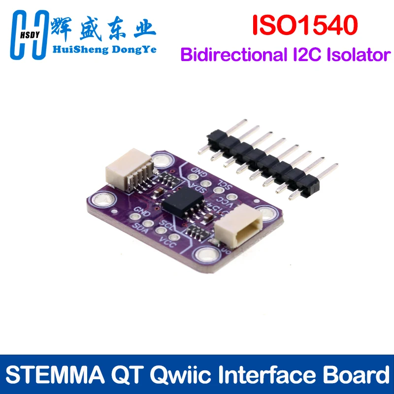 Bidirectional I2C Isolator ISO1540 STEMMA QT Qwiic Board Support Operation Up To 1 MHz Module with 8-pin Pin Header