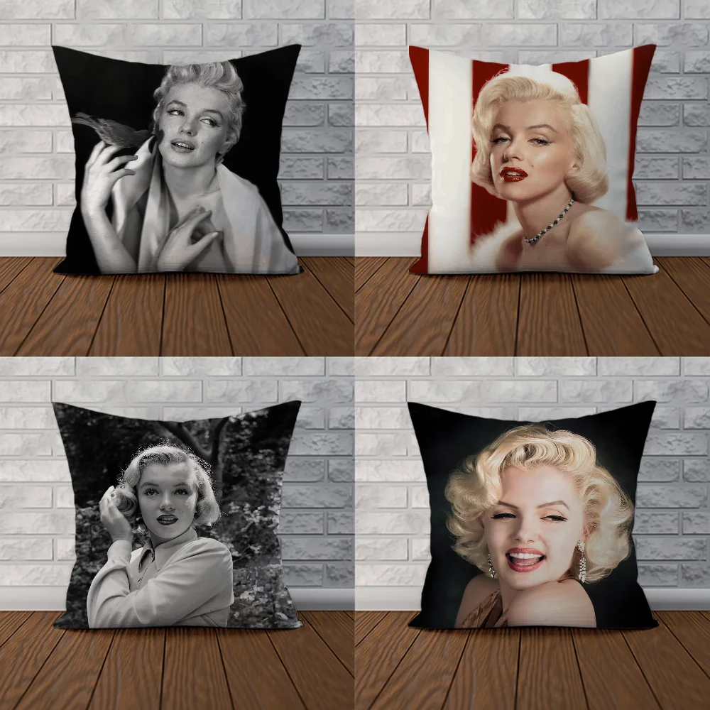 Marilyn Monroe Cushions Home Decor Decorative Pillowcases for Pillows 45x45 Cushion Cover 40*40 Fall Pillow Cover 40x40 Sofa