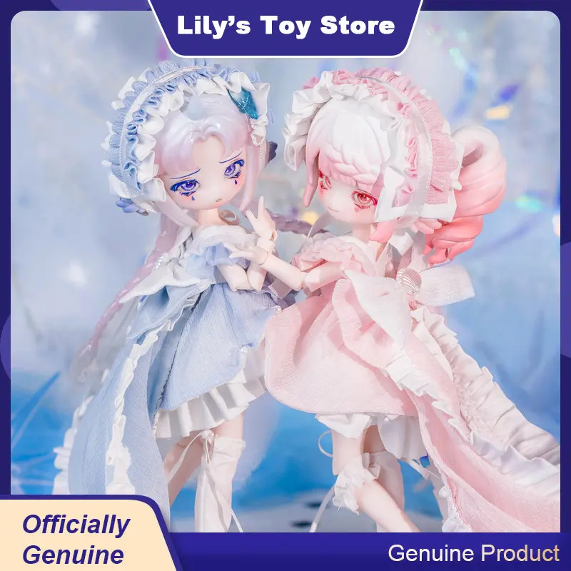 

Penny's Wardrobe Phase Jellyfish Style Bjd Doll Clothes Light Blue Lolita Outfit 1/8 Scale Doll Outcoat Suitable Toys Girls Gift