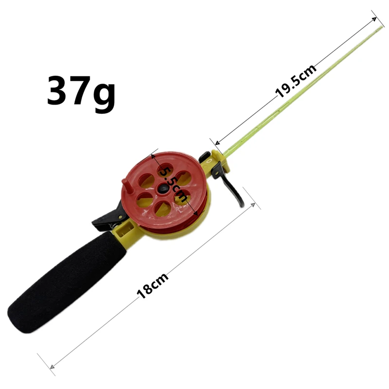 صنارة صيد الجليد لصيد الأسماك في الشتاء بكرات قضبان كومبو عمودية تهزهز mormyshka جثم باس سمك السلمون المرقط #2