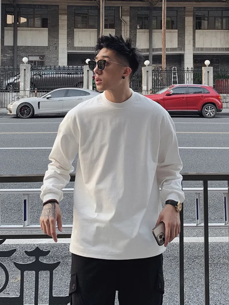 Streetwear Brand Drops - T-shirt a maniche lunghe in puro