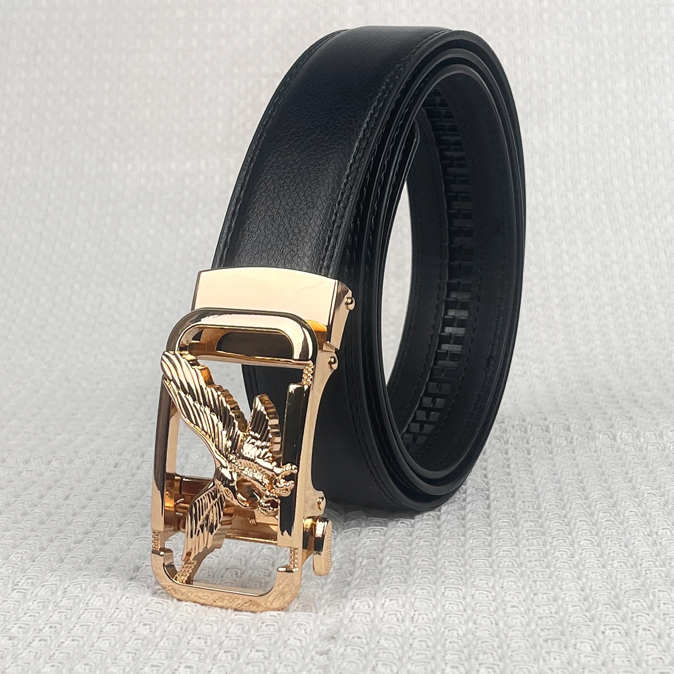 أحزمة جلدية للرجال بإبزيم تلقائي، حزام نسر رسمي للرجال، ماركات فاخرة، حزام خصر للرجال، إكسسوارات عصرية