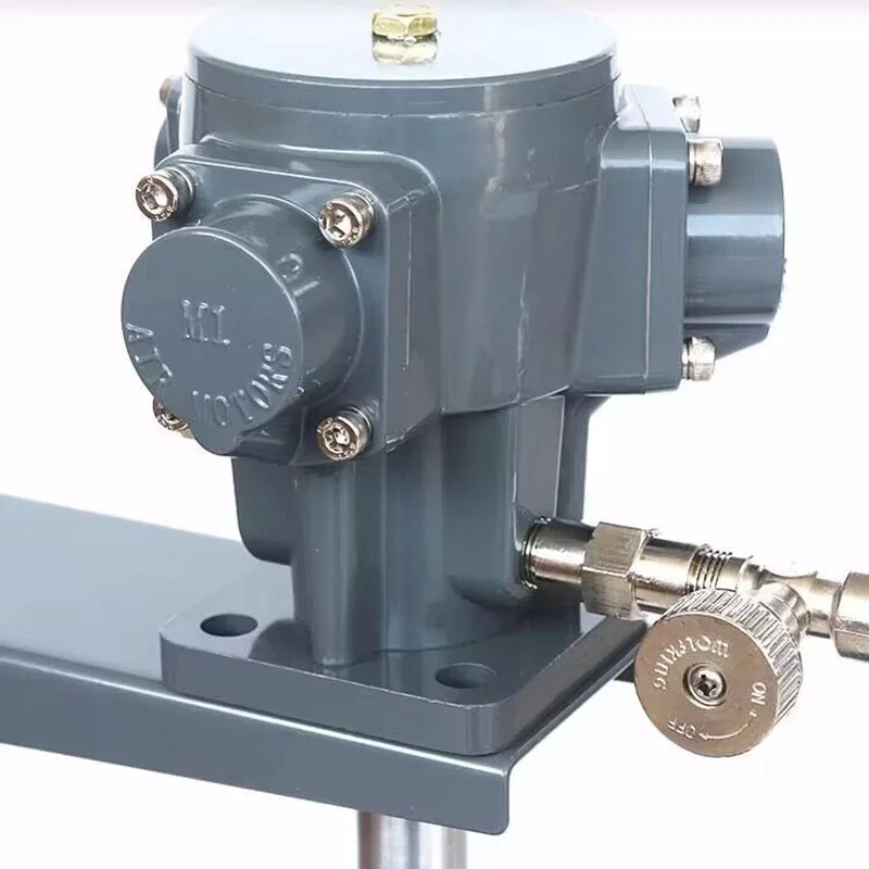 5 Gallon Pneumatic Paint Mixer with Stainless Steel Impeller Manual Lift Painting Mixing Tool Machine for DIY Home Improvement