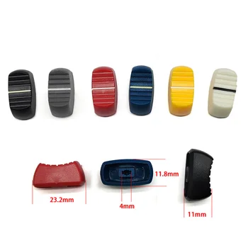 15Pcs Ovale 4Mm Dia Potentiometer Fader Knop Cap / Mixer Console Richter Switch Cap Drukknop 23*11.5*11Mm