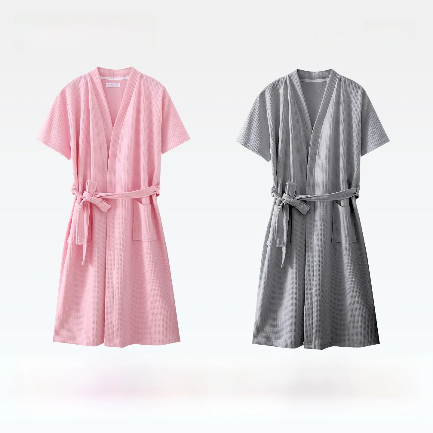 (2-pack) pink + hemp gray