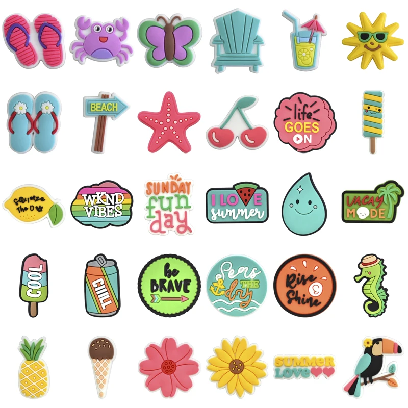 Shoe Charms for Crocs Accessories Sunflower Shoes Charm for Croc Decorations Pins Men Accessory Jeans Woman Clogs Clips Badges