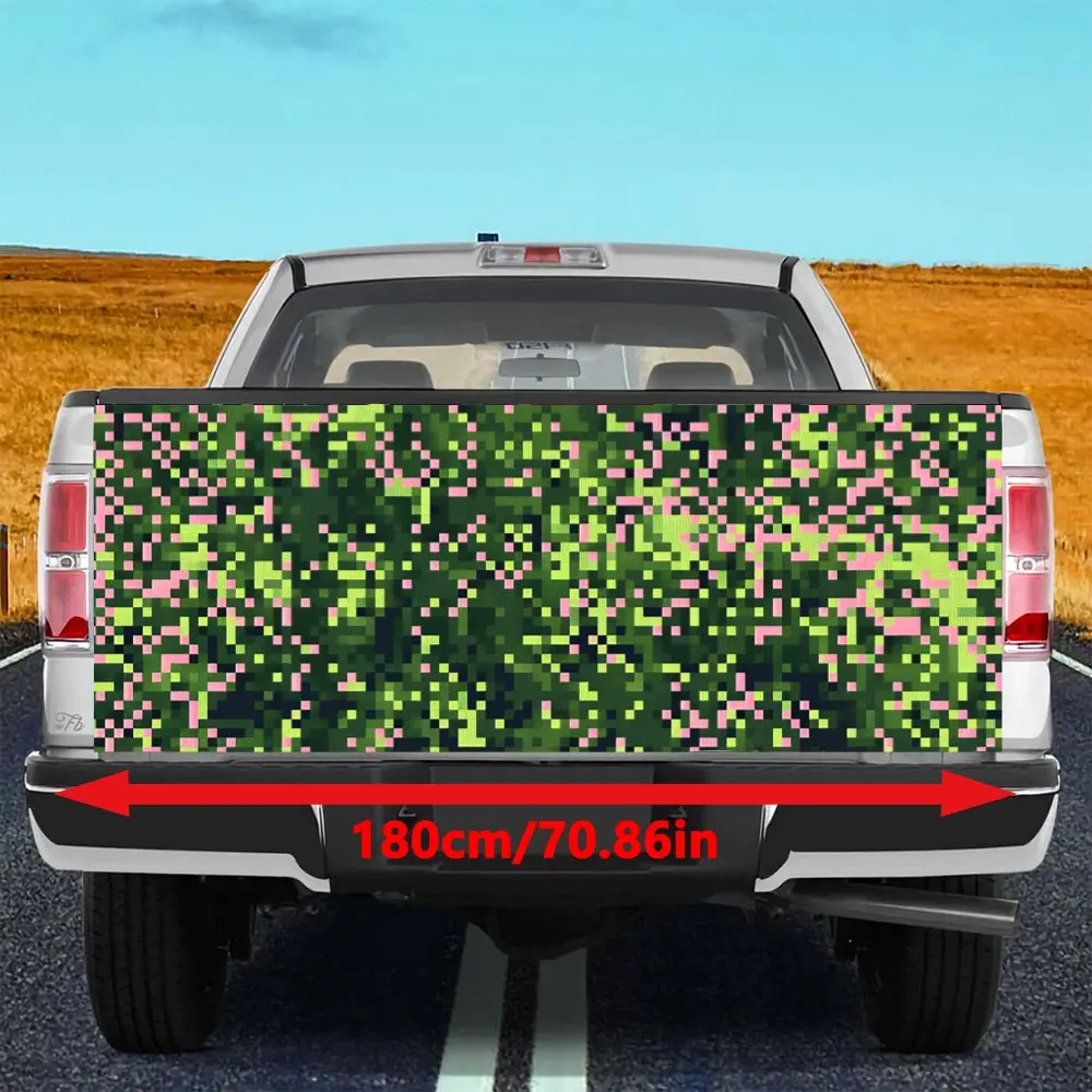 Abstract Pixel Cyber Camo Car Tail Trunk Protect Vinly Decal Auto Accessories DIY Hood Decoration Sticker for Off-road Pickup